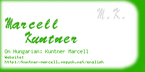 marcell kuntner business card